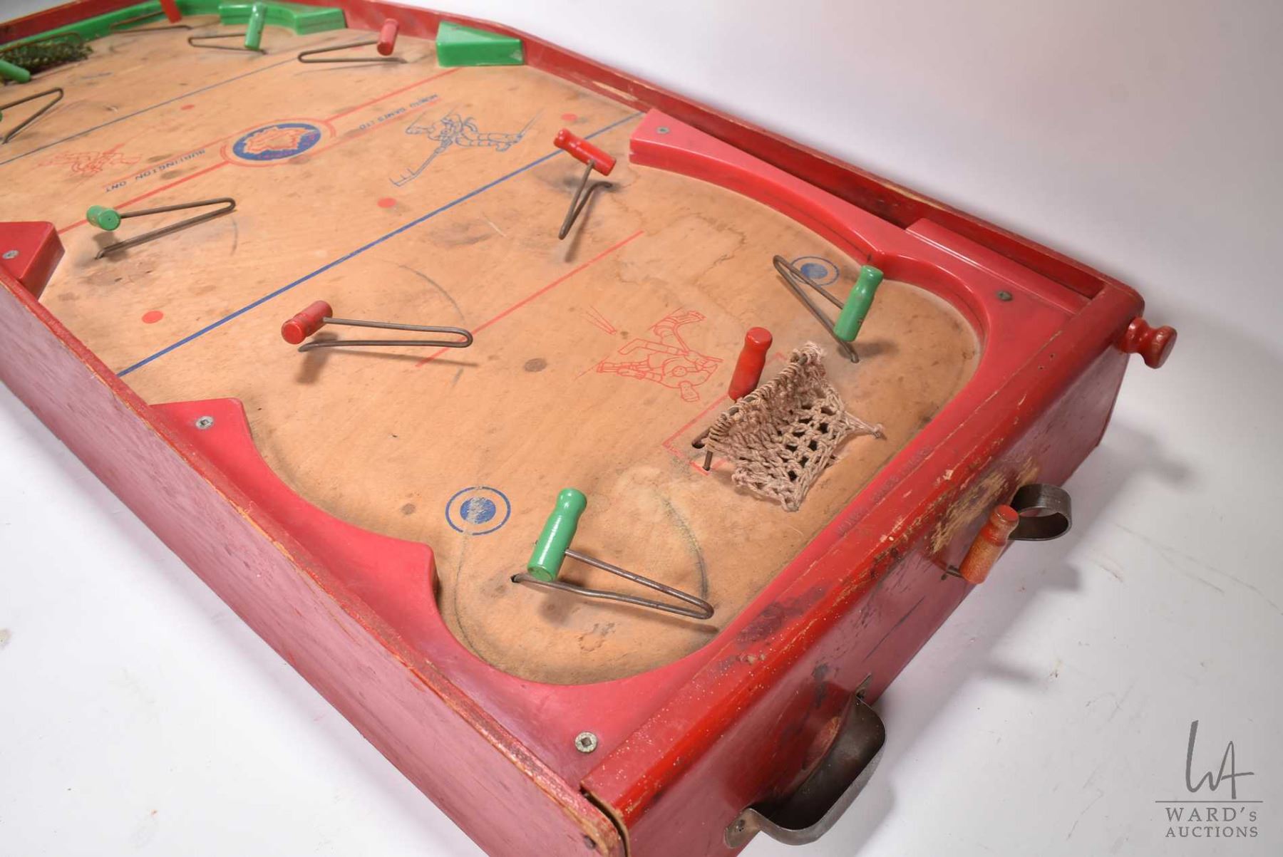 Vintage wooden hockey game by Munro Games Ltd. Burlington, Ontario