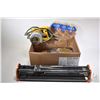 Image 1 : Power Fist tile saw with a selection of new blades, tested and working, plus a scribe style tile cut