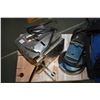 Image 2 : Selection of power tools including a Craftsman belt sander, a Ryobi router, a Black and Decker angle
