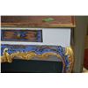 Image 2 : Two drawer console table with ball and claw feet and a cheruby motif wall mirror