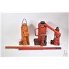 Image 1 : Selection of hydraulic jacks including a two ton, a five ton and an eight ton