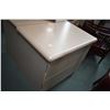 Image 2 : Pair of semi contemporary two drawer night tables