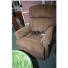 Image 1 : La-Z-boy brand massaging recliner and a single drawer deco style side table