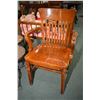 Image 1 : Vintage oak open arm office chair