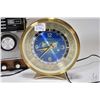Image 4 : Carvelle "Time Zone" desk clock with alarm, a vintage Longines Symphonette Word-Traveller transistor