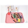 Image 1 : Tray lot of vintage fountain pens, plus nibs and a selection of Princess Diana collectible postage s