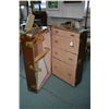 Image 1 : Antique steamer wardrobe fitted with drawers and original hangers, made by Eveleigh Baggage, "Canada