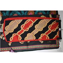 Eleven silk and chiffon scarves including shawl length, Oscar, Jim Thompson, Echo, Careta, Diane Von