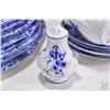 Image 2 : Selection of Shelley "Dainty Blue" bone china dinnerware including eight dinner plates, teacups and 