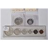 Image 1 : Selection of Canadian coins including a 1963 50 cent piece, 1965 silver dollar and a 1967 Centennial