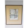 Image 1 : Framed original watercolour painting of a winter mountain scene signed by artist M.W. MacDonald' 35,
