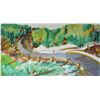Image 2 : Framed original watercolour painting titled on verso "Wedgewood Ravine" signed by artist Dr. George 