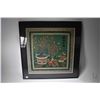 Image 2 : Two framed original artworks including Oriental silk embroidery, overall size 27" square and a origi