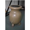 Image 1 : Simulated pottery rain barrel with spigot