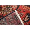 Image 3 : 100% handmade "Zanjan" wool carpet with center medallion, red background and shades of cream, blue, 