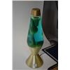 Image 1 : Vintage lava lamp with gold coloured starlight base, thoroughly mesmerizing and working at time of c