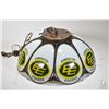 Image 1 : Modern ceiling fixture with eight glass Edmonton Eskimo panels