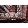 Image 2 : 100% handmade "Hamdan" wool carpet with overall geometric design, multiple border in shades or reds,