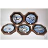 Image 1 : Selection of framed collector plates including the complete eight piece "Birds of the North" plus a 