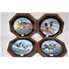 Image 2 : Selection of framed collector plates including the complete eight piece "Birds of the North" plus a 