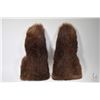 Image 2 : Pair of large fur mittens, possibly mink