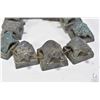 Image 2 : White metal figure of a snail 5" in length and a complete set of ten "Wise Turtle" signature seals, 