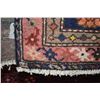Image 2 : 100% handmade Iranian "Zanjan" wool carpet with center medallion, red background and shades of orang