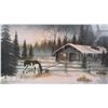 Image 2 : Framed limited edition print titled "Springtime in Alberta" pencil signed by artist Darcy Shaver 7/2