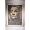 Image 1 : Large pencil drawing of Marlene Dietrich signed by artist signed by artist Al Wirachowsky '80, and p