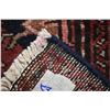 Image 3 : 100% handmade Iranian "Hamdan" carpet runner with overall geometric floral, red background and shade