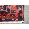 Image 2 : 100% handmade Iranian "Savem" carpet runner with triple medallion, red background in shades of blue,