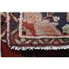 Image 2 : 100% handmade Iranian "Hamdan" carpet runner with overall geometric floral, soft red background in s