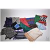 Image 1 : Thirteen long silk and chiffon scarves including Marc Jacobs, Cleo, Oscar de la Renta etc.
