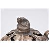 Image 2 : White metal "Guardian dragon" incense burner purportedly early 20th century