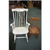 Image 1 : Two rocking chairs including child sized and a white painted rocker