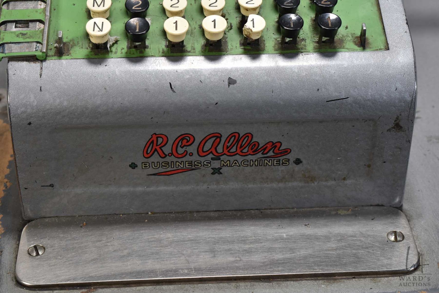 Antique combination adding machine/cash register by R.C. Allen