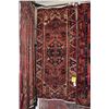 Image 1 : 100% handmade Iranian "Zanjan" carpet with center medallion, red background and highlights of pink, 