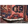 Image 2 : 100% handmade Iranian "Zanjan" carpet with center medallion, red background and highlights of pink, 