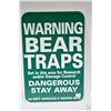 Image 2 : Five enameled reproduction bear warning signs
