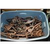 Image 1 : Large tub containing approximately leg hold traps, various sizes, style and makers