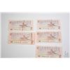 Image 2 : Ninety six Canadian 1986 $2 bills, including 50 with consequitive serial numbers, and others in smal