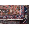 Image 2 : 100% handmade Iranian Mashad carpet with center medallion, red background and overall floral design 