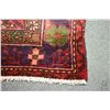 Image 2 : 100% handmade Iranian Zanjan carpet runner with triple medallion in shades or reds, blues, taupe and