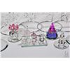 Image 2 : Selection of crystal figurines including Swarovski crystal tree ornaments, two Swarovski swans etc.