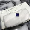 Image 4 : 2ct Ceylon Blue Square-Cut Allanite Lab-Grown Gemstone