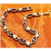 Image 1 : Amethyst & Crystal Gold Plated Bracelet
