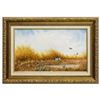 Image 2 : 20thc Signed Quail & Pointer Hunting Theme Watercolor Painting