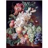 Image 1 : Floral & Fruit Still Life Porcelain Tile