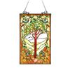 Image 1 : Fruit of Life Tree Stained Glass Art Panel