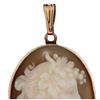 Image 5 : 14kt Gold Carved Shell Cameo Brooch Pendant